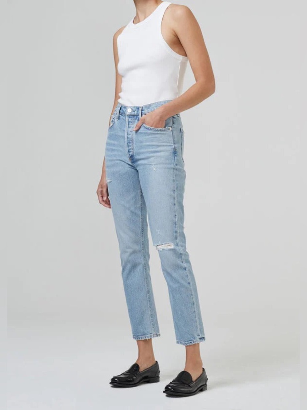 Citizens Of Humanity Light Blue Straight Jeans